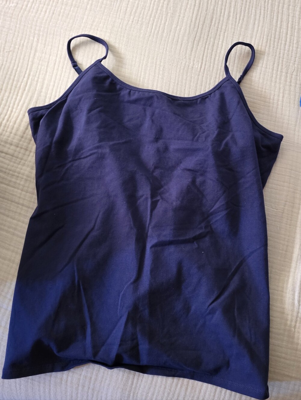 Women’s Navy Spaghetti Strap Tank Top